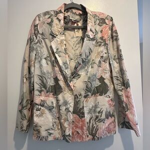 1980’s Vintage Floral Women's Blazer